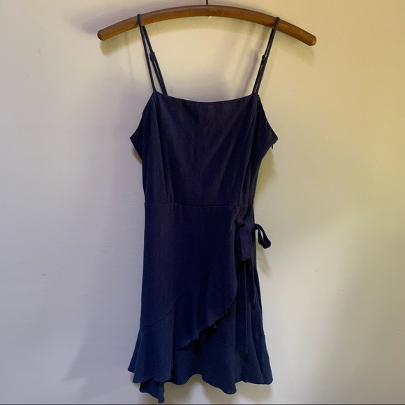Altar’s State ~Ruffle Blue Mini Dress - Picture 11 of 11